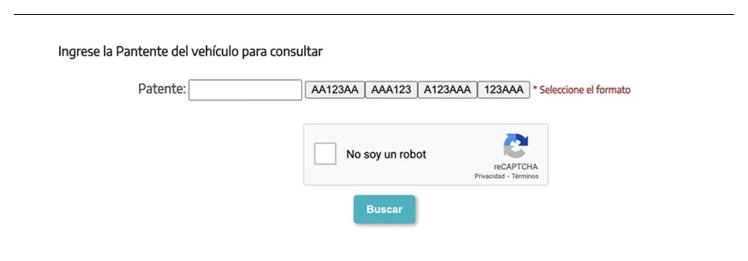 Paso 2 para consultar o cambiar el turno de la VTV en San Vicente